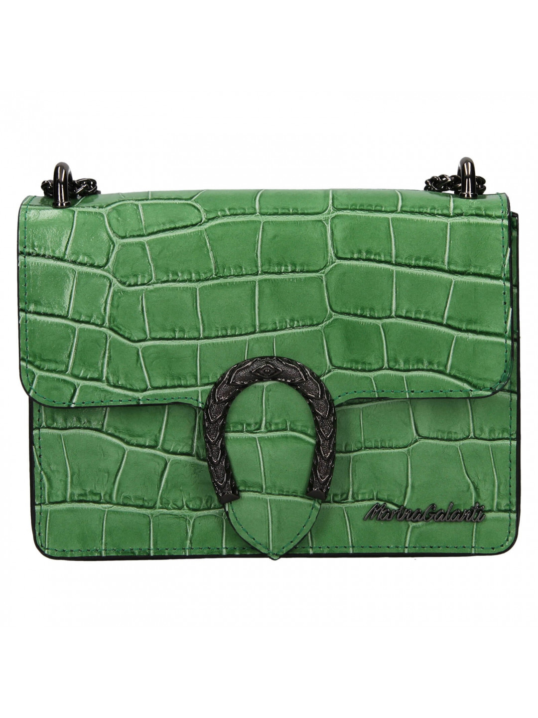 Dámská kožená crossbody kabelka Marina Galanti Elsse – zelená